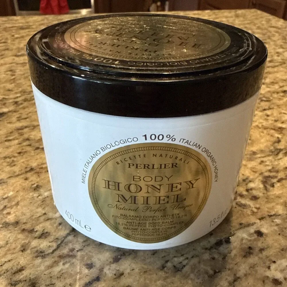 Perlier Honey Miel Anti Aging Body Balm Cream  100% Organic Italian Honey 13.5oz